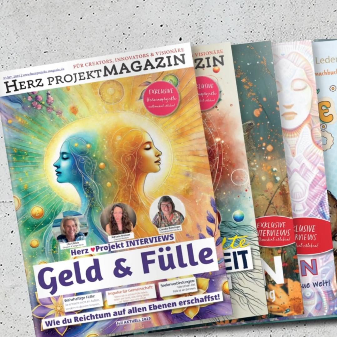 Herzprojekt MAGAZINE - Alle Ausgaben auf einen Blick und mit einem Klick auf Amazon kaufen!